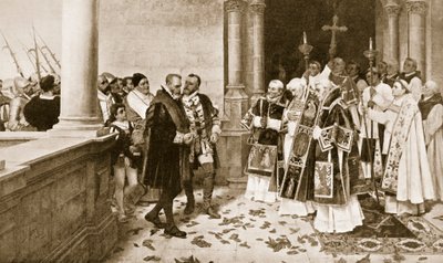 Charles V Entering a Monastery at St. Yuste by Joaquin Agrasot y Juan